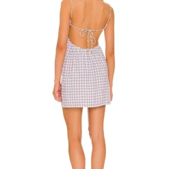 ROBE COURTE ANIKA Park Slope Gingham -Promos Charmenta Boutique LSPA WD249 V3