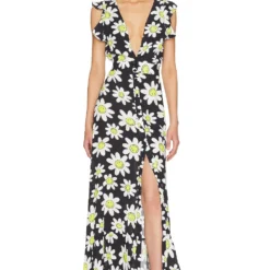 Maaji ROBE MI-LONGUE DAISY FORTUNATA Black