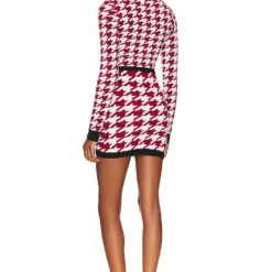 ROBE COURTE SHERRY Red Multi -Promos Charmenta Boutique MALR WD1159 V3