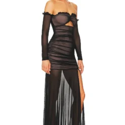 ROBE DE SOIRÉE MONIQUE Black -Promos Charmenta Boutique MALR WD1175 V2