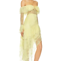 ROBE DE SOIRÉE MADDALENA Yellow -Promos Charmenta Boutique MALR WD1258 V2
