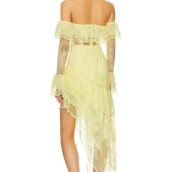 ROBE DE SOIRÉE MADDALENA Yellow -Promos Charmenta Boutique MALR WD1258 V4