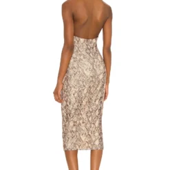 ROBE MI-LONGUE ANAIS Snake -Promos Charmenta Boutique MELR WD405 V3