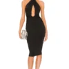 ROBE MI-LONGUE FAYE Black