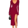 ROBE VARIEGATED RIB Red -Promos Charmenta Boutique MELR WD717 V1