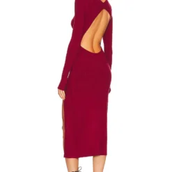 ROBE VARIEGATED RIB Red 7 ROBE VARIEGATED RIB Red -Promos Charmenta Boutique MELR WD717 V3