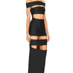 ROBE MAXI REBECCA Black 6 ROBE MAXI REBECCA Black -Promos Charmenta Boutique MFAR WD16 V2