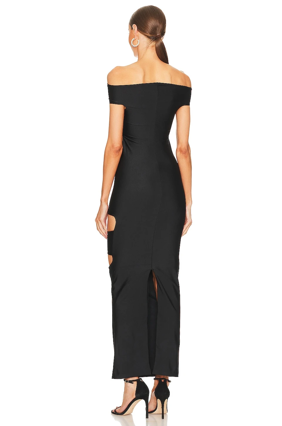 ROBE MAXI REBECCA Black 5 ROBE MAXI REBECCA Black – Image 3