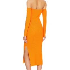 MILLY ROBE MI-LONGUE KNIT BUSTIER Mango 9 MILLY ROBE MI-LONGUE KNIT BUSTIER Mango -Promos Charmenta Boutique MILL WD1040 V4