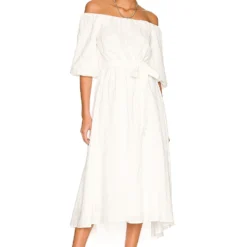 Minkpink ROBE MI-LONGUE BOWES White