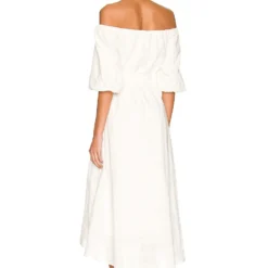 Minkpink ROBE MI-LONGUE BOWES White -Promos Charmenta Boutique MINK WD816 V3