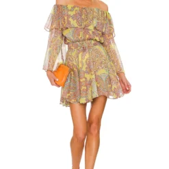ROBE PAMELA Ischia Neon Paisley