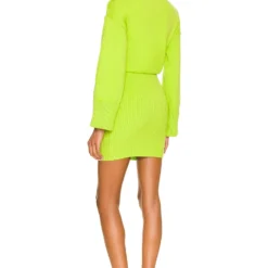 ROBE IMANI Electric Green -Promos Charmenta Boutique NBDR WD2639 V3