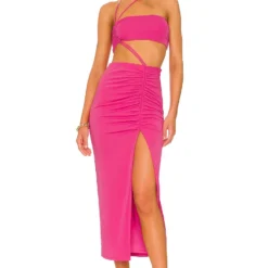 ROBE MI-LONGUE ROKSANA Pink
