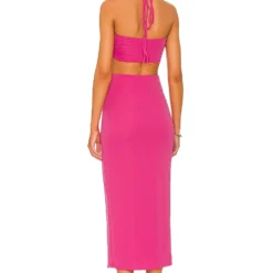 ROBE MI-LONGUE ROKSANA Pink 7 ROBE MI-LONGUE ROKSANA Pink -Promos Charmenta Boutique NBDR WD2704 V3