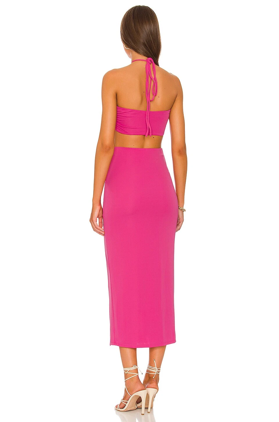 ROBE MI-LONGUE ROKSANA Pink 5 ROBE MI-LONGUE ROKSANA Pink – Image 3