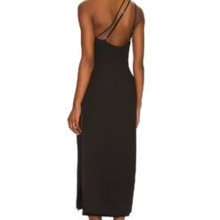 ROBE MI-LONGUE YOSHI Black -Promos Charmenta Boutique NBDR WD2711 V3