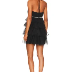 ROBE COURTE AMALIA Black -Promos Charmenta Boutique NBDR WD2735 V3