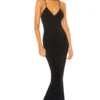 Norma Kamali ROBE DE SOIRÉE MERMAID Black