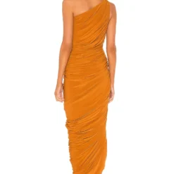 Norma Kamali ROBE DE SOIRÉE DIANA Bronze -Promos Charmenta Boutique NKAM WD221 V3