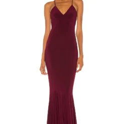 Norma Kamali ROBE DE SOIRÉE Plum