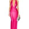 ROBE DE SOIRÉE ANGELICA Neon Pink -Promos Charmenta Boutique NROL WD42 V1
