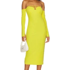 ROBE MI-LONGUE SUNNY Yellow Citron
