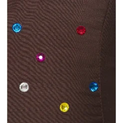 OSEREE ROBE GEM DEEP V Brown Multicolor -Promos Charmenta Boutique OSSE WD18 V4