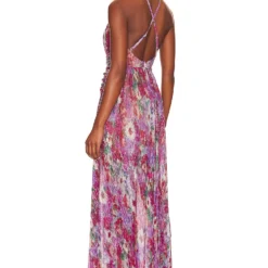 ROBE MAXI Pink Multi -Promos Charmenta Boutique PBTO WD160 V3