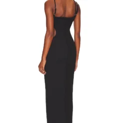ROBE MAXI ASTERISK Black -Promos Charmenta Boutique PBTO WD161 V4