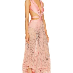 ROBE DE PLAGE MONSTERA Apricot -Promos Charmenta Boutique PBTO WD182 V2