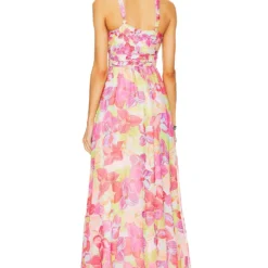 ROBE DE PLAGE HYDRANGEA Pink Multi -Promos Charmenta Boutique PBTO WD221 V3