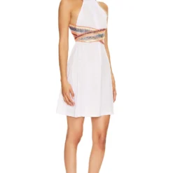 ROBE CROSSOVER HALTER White -Promos Charmenta Boutique PITR WD102 V2