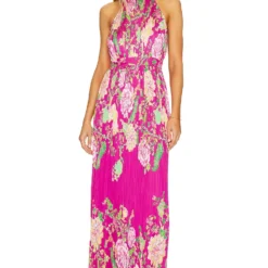 ROBE LONGUE CHLOE Fuchsia Pink