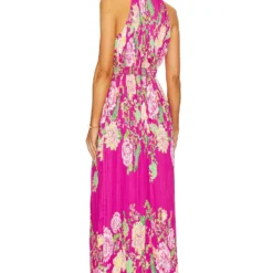ROBE LONGUE CHLOE Fuchsia Pink -Promos Charmenta Boutique ROCS WD271 V3