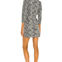 ROBE COURTE WILLA Silver Snakeskin 7 ROBE COURTE WILLA Silver Snakeskin -Promos Charmenta Boutique ROFR WD68 V3