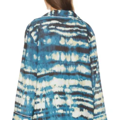 ROBE VALENTINA Blue Tye Dye Multi -Promos Charmenta Boutique RONR WS379 V4