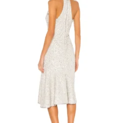 ROBE MI-LONGUE ANIKA Silver -Promos Charmenta Boutique SAYR WD283 V3