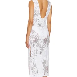 Seafolly ROBE MI-LONGUE ISLANDS White -Promos Charmenta Boutique SEAF WD55 V3