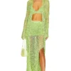 ROBE GILET CROCHET ALLISON Lime