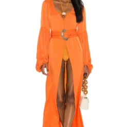 Amber Robe Dress Orange -Promos Charmenta Boutique SSHE WX21 V5