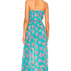 ROBE RYDEN Hibiscus Bouquet Teal -Promos Charmenta Boutique TIAR WD376 V3