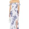 ROBE MAXI HOLLIE Belize Blue -Promos Charmenta Boutique TIAR WD420 V1