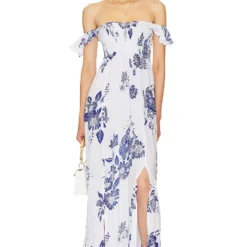 ROBE MAXI HOLLIE Belize Blue