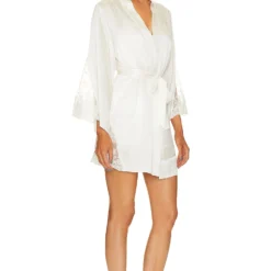 Silk Serena Lace Robe White -Promos Charmenta Boutique TODR WI3 V3