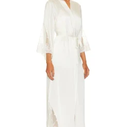 Silk Kiana Lace Robe White -Promos Charmenta Boutique TODR WI4 V3