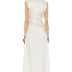 Silk Cecilia Pearl Robe White -Promos Charmenta Boutique TODR WI7 V4