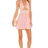 ROBE COURTE RAYNA Blurred Pink Floral