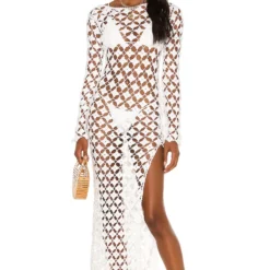 ROBE MI-LONGUE ARELLA White