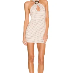 ROBE TASYA Bronze Stripe